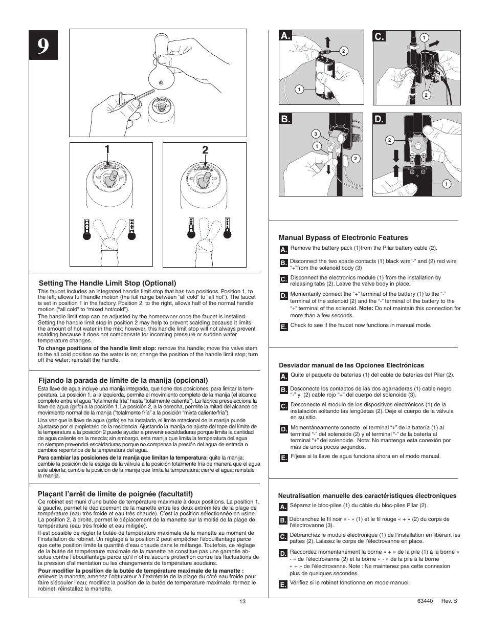 A. b. c. d | Factory Direct Hardware Delta 980T-SD-DST Pilar User Manual | Page 13 / 16