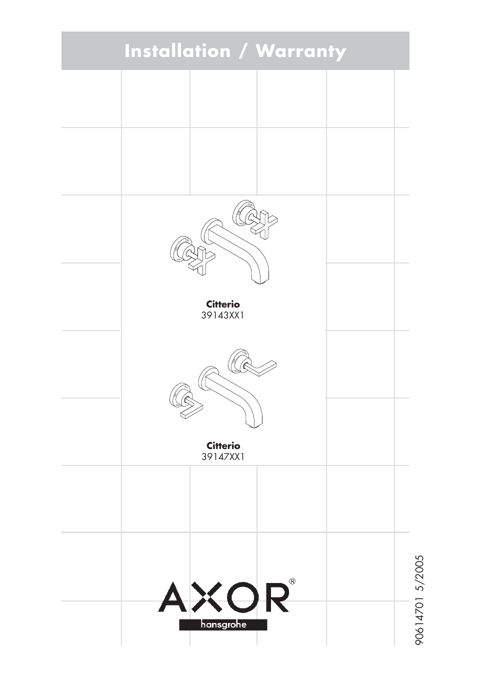 Factory Direct Hardware Hansgrohe 39143 User Manual | 8 pages