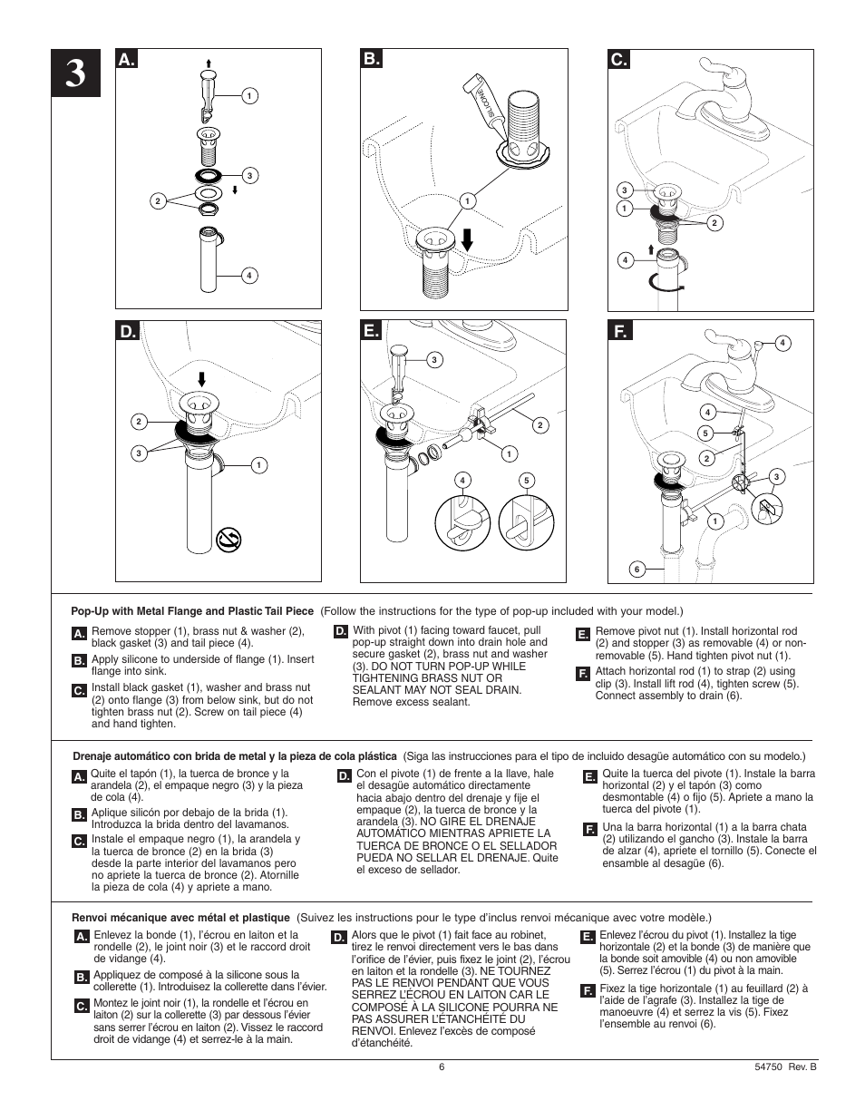 A. b. d. e. c. f | Factory Direct Hardware Delta 578-DST User Manual | Page 6 / 12