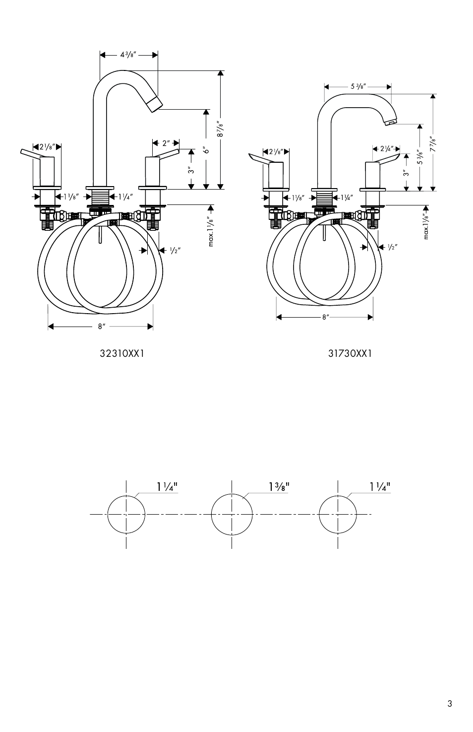 Factory Direct Hardware Hansgrohe 31063 User Manual | Page 3 / 20