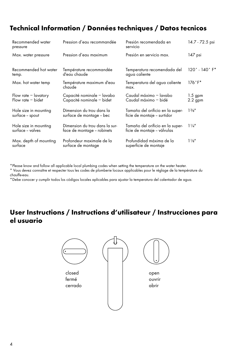 Factory Direct Hardware Hansgrohe 31063 User Manual | Page 4 / 20
