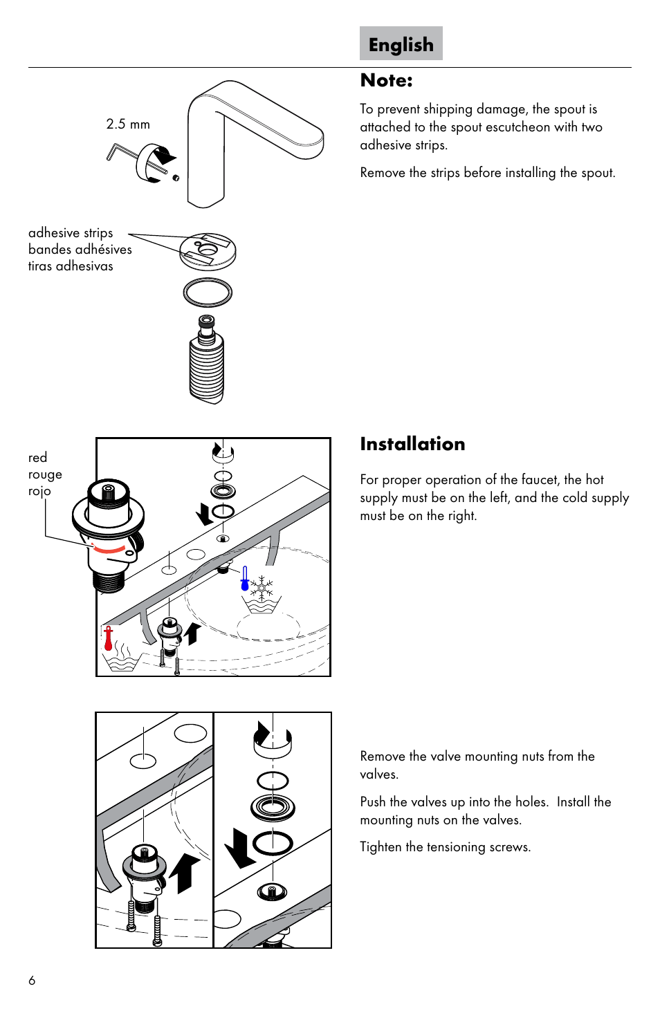 Installation | Factory Direct Hardware Hansgrohe 31063 User Manual | Page 6 / 20
