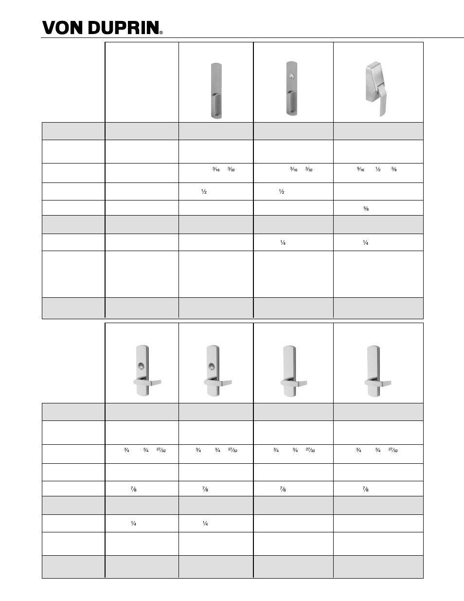 Factory Direct Hardware Von Duprin 9957EO26D3 User Manual | Page 11 / 58