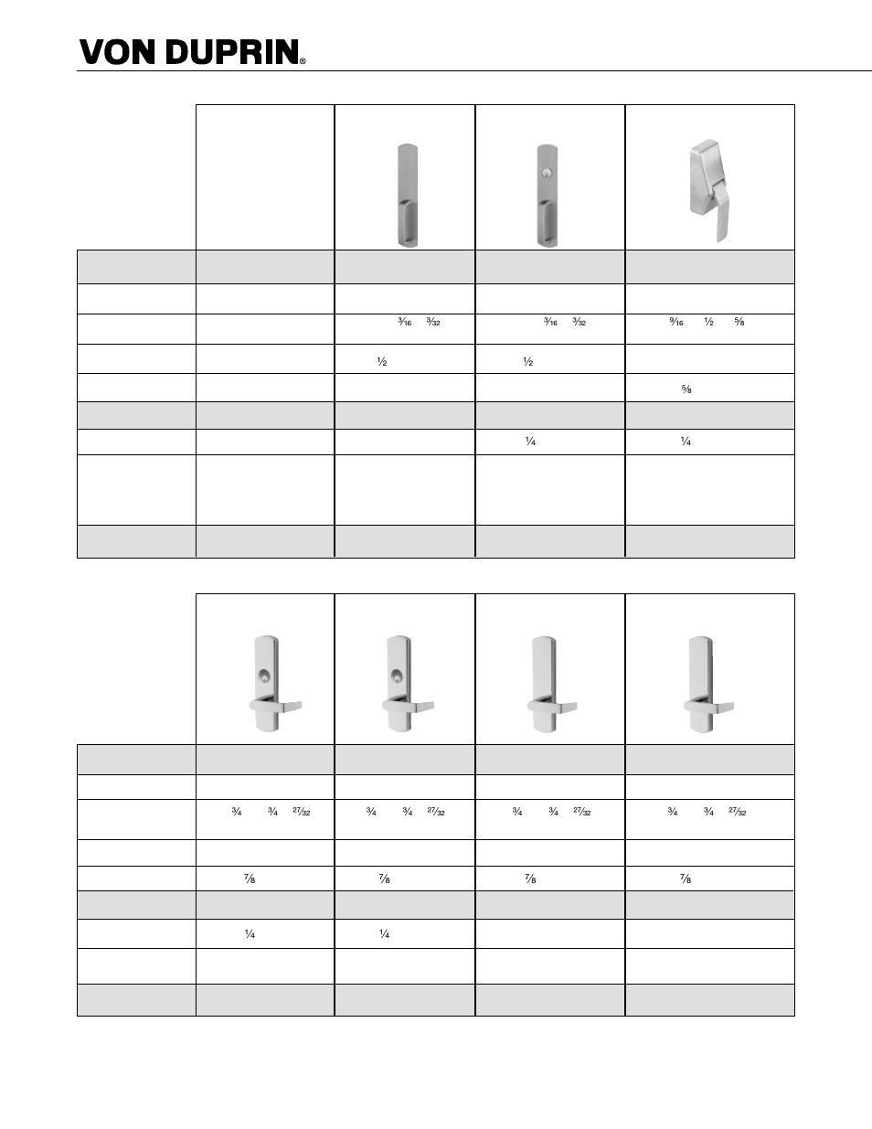 Factory Direct Hardware Von Duprin 9957EO26D3 User Manual | Page 13 / 58