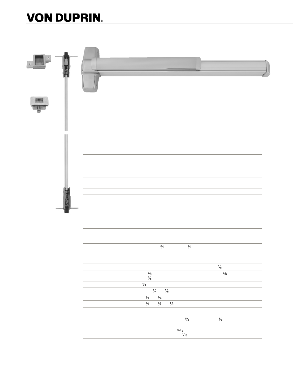 Factory Direct Hardware Von Duprin 9957EO26D3 User Manual | Page 24 / 58