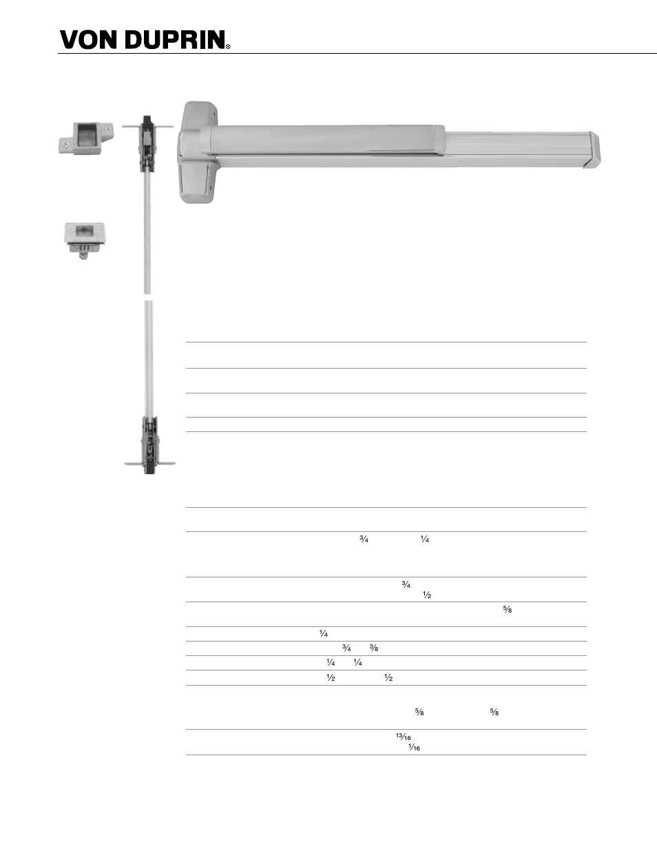 Factory Direct Hardware Von Duprin 9957EO26D3 User Manual | Page 28 / 58