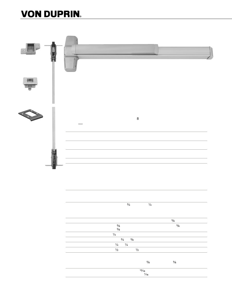 Factory Direct Hardware Von Duprin 9957EO26D3 User Manual | Page 32 / 58