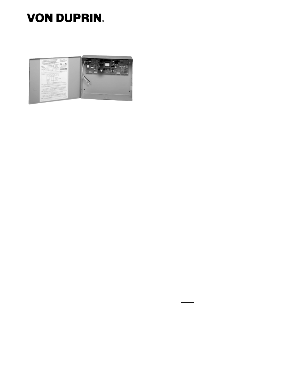 98/99™ electrical accessories, Electrical accessories, Power supplies | Factory Direct Hardware Von Duprin 9957EO26D3 User Manual | Page 48 / 58