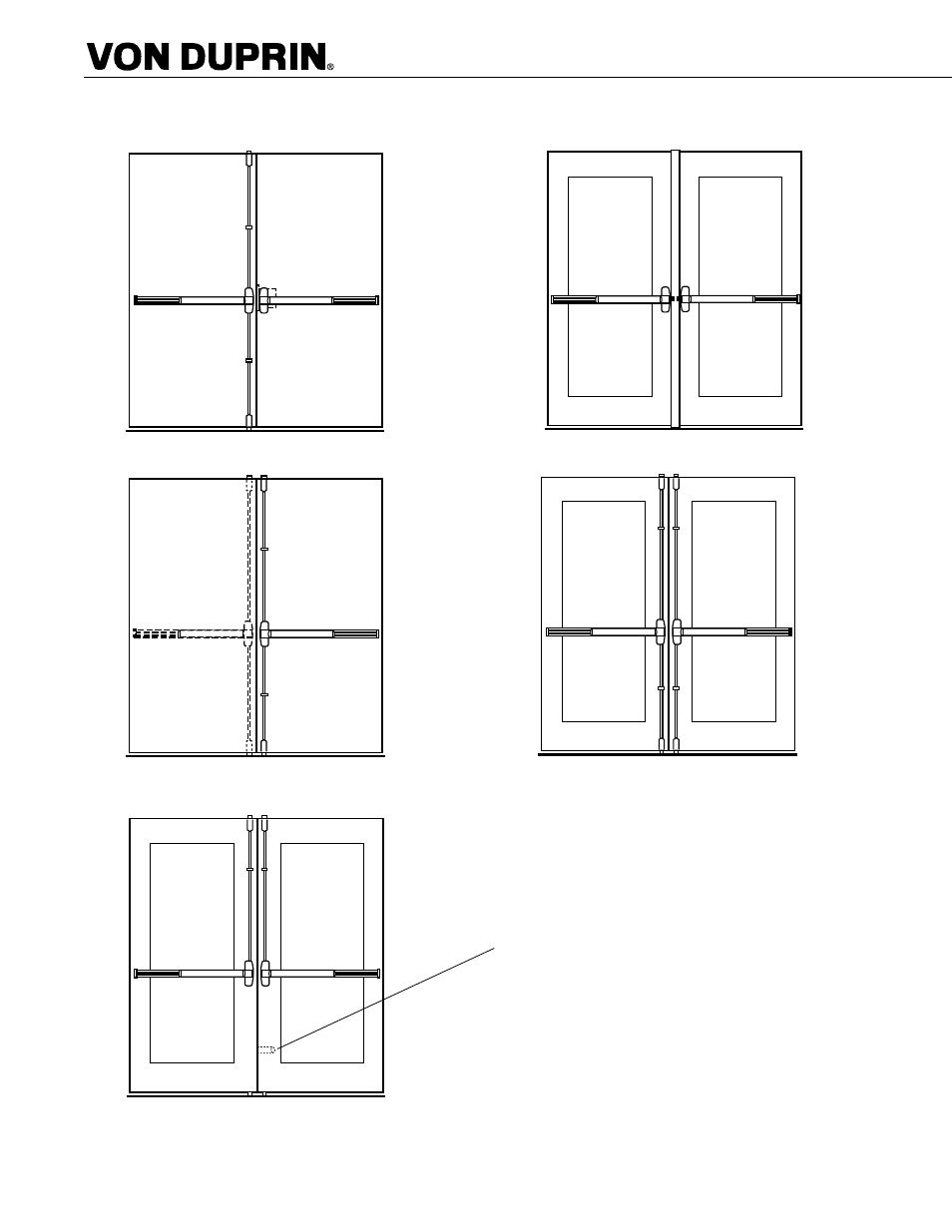 98/99™ popular double door applications, Popular double door applications | Factory Direct Hardware Von Duprin 9957EO26D3 User Manual | Page 53 / 58