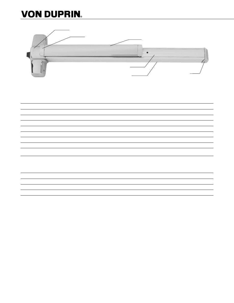 98/99™ finishes, Finishes, Special finishes | Factory Direct Hardware Von Duprin 9957EO26D3 User Manual | Page 54 / 58
