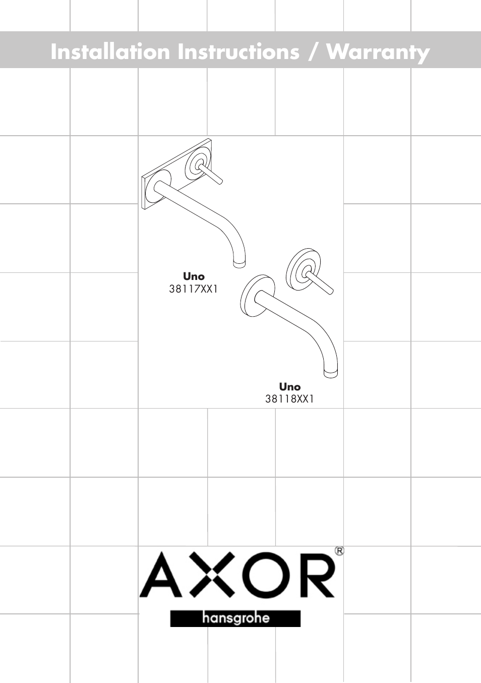 Factory Direct Hardware Hansgrohe 38117 User Manual | 16 pages