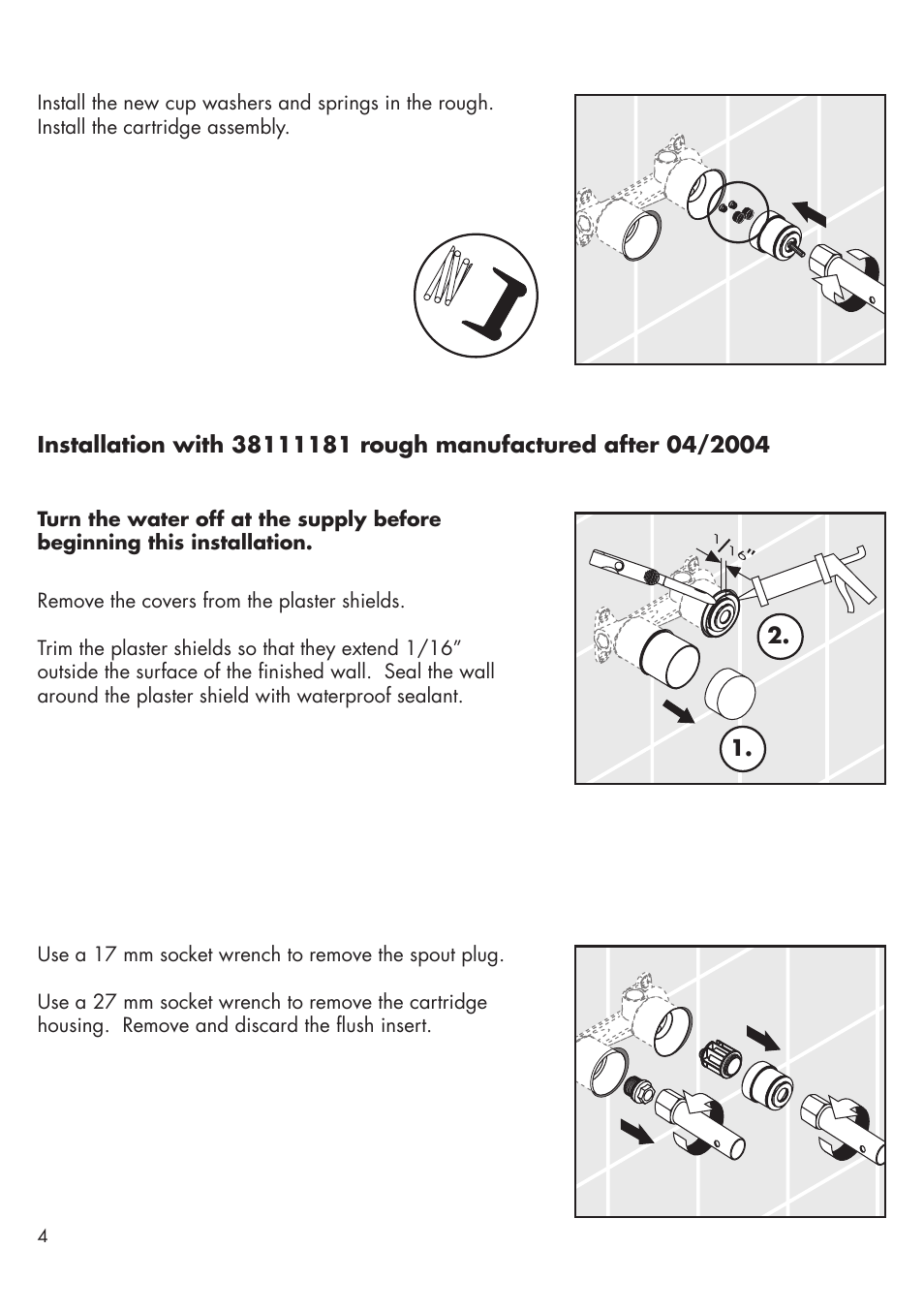 Factory Direct Hardware Hansgrohe 38117 User Manual | Page 4 / 16