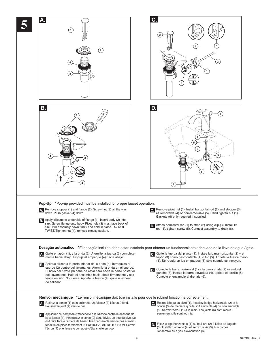 A. c | Factory Direct Hardware Delta 15938T-DST User Manual | Page 9 / 12