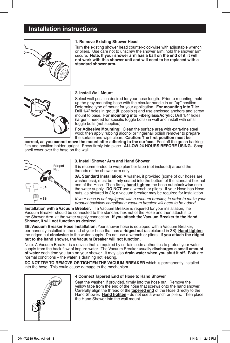 Installation instructions | Factory Direct Hardware Delta 59310-20-PK Classic User Manual | Page 2 / 4