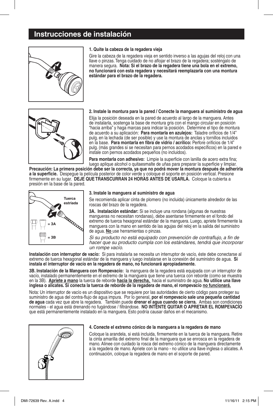 Instrucciones de instalación | Factory Direct Hardware Delta 59310-20-PK Classic User Manual | Page 3 / 4