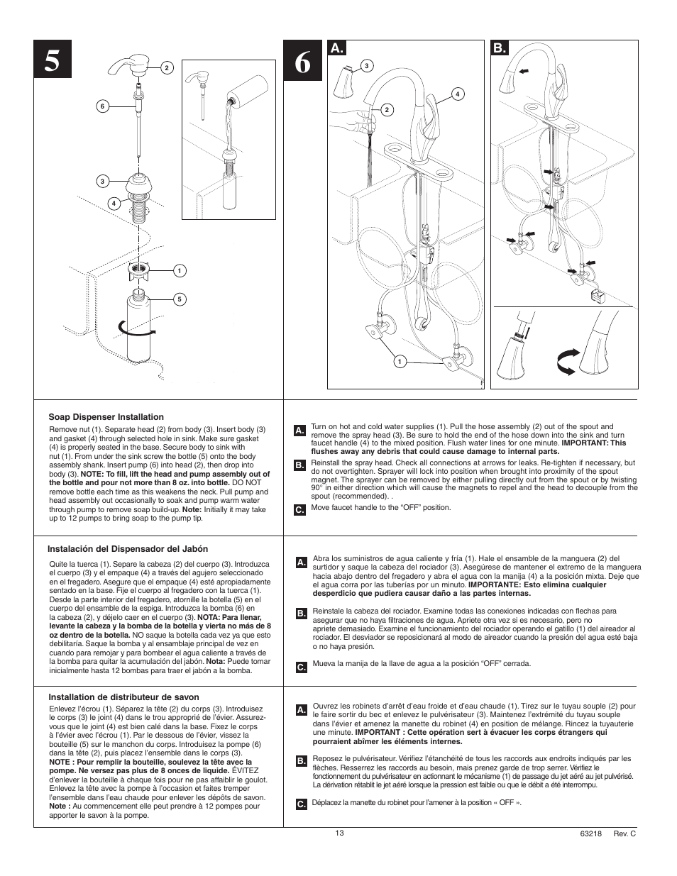 A. b | Factory Direct Hardware Delta 9192T-DST Addison User Manual | Page 13 / 16