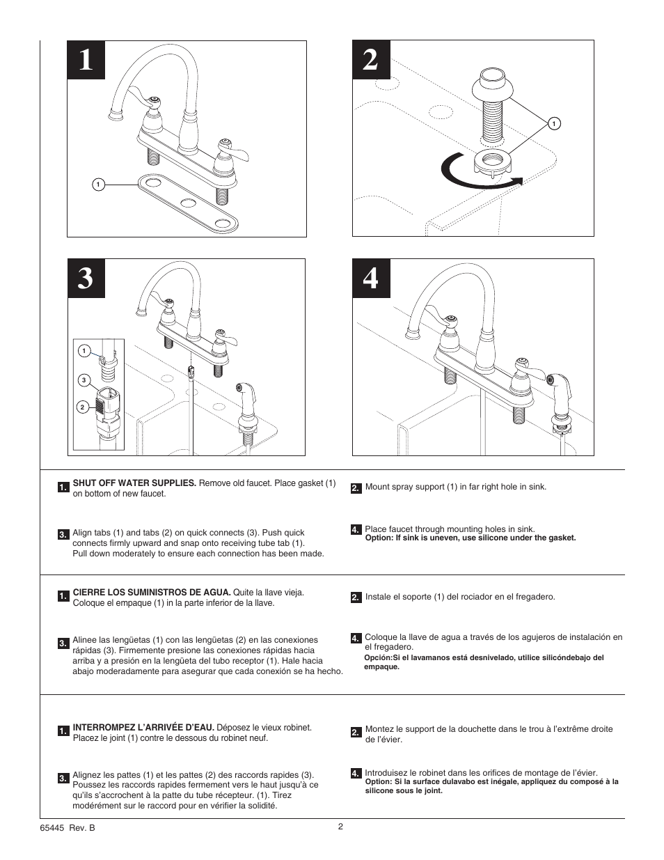 Factory Direct Hardware Delta 21996LF Windemere User Manual | Page 2 / 6