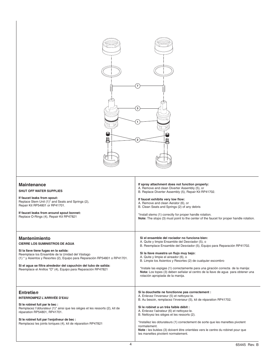 Mantenimiento, Ckpvgpcpeg, Pvtgvkg n | Factory Direct Hardware Delta 21996LF Windemere User Manual | Page 4 / 6