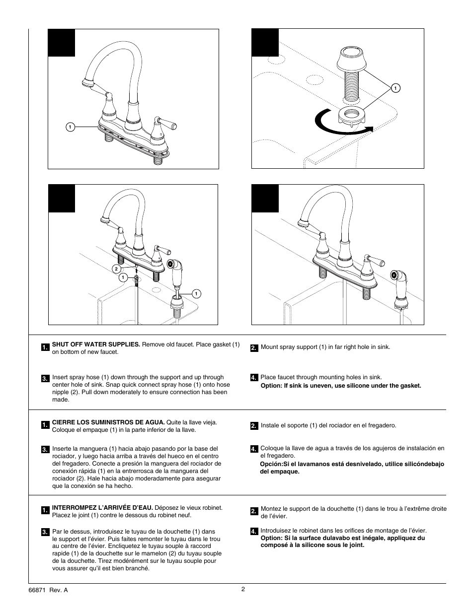 Factory Direct Hardware Delta 21977LF Griffen User Manual | Page 2 / 6