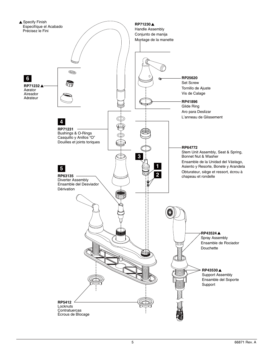Factory Direct Hardware Delta 21977LF Griffen User Manual | Page 5 / 6