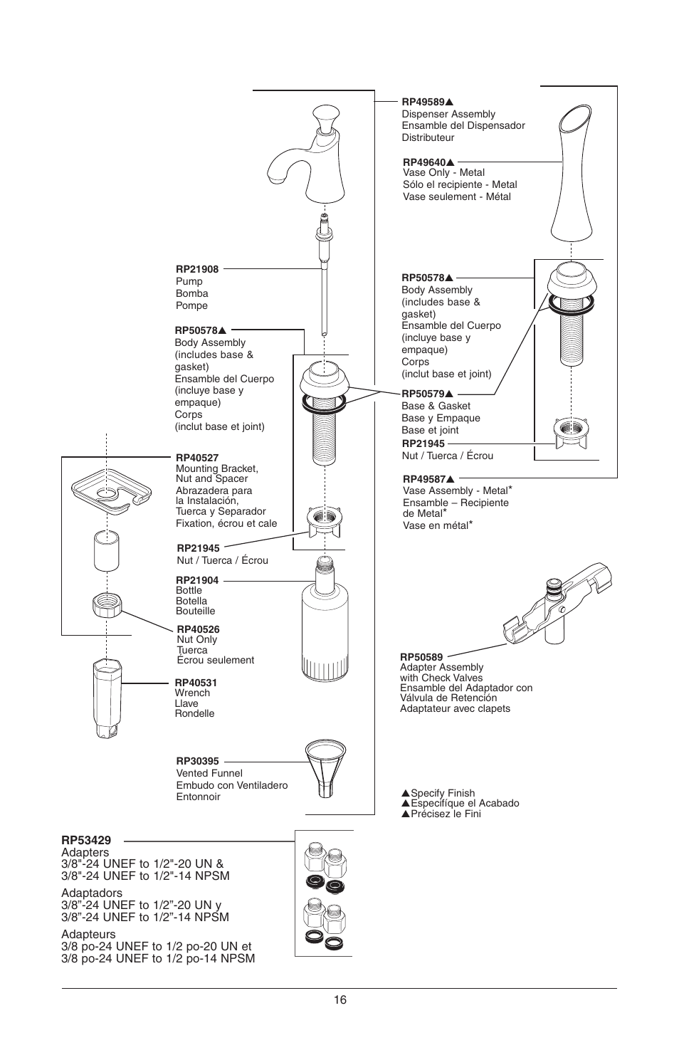 Factory Direct Hardware Brizo 63052LF Belo User Manual | Page 44 / 44