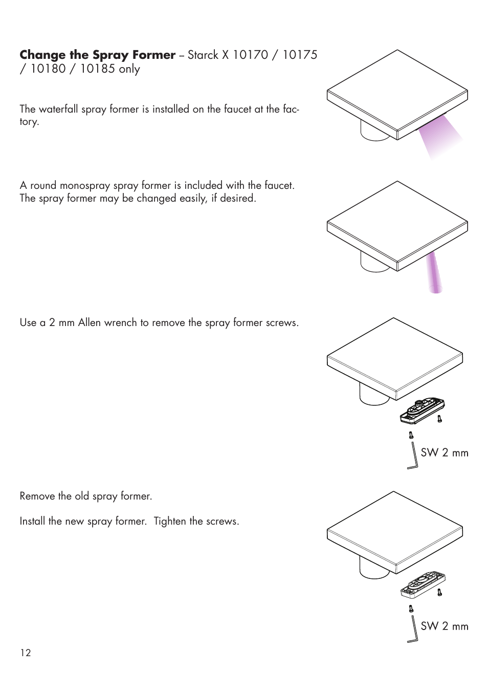 Factory Direct Hardware Hansgrohe 10175001 User Manual | Page 12 / 16