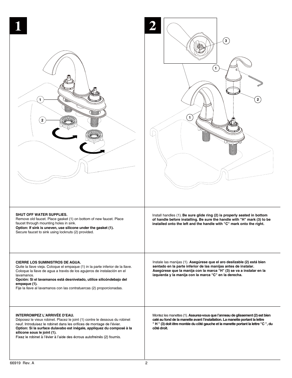 Factory Direct Hardware Delta 25706LF User Manual | Page 2 / 6