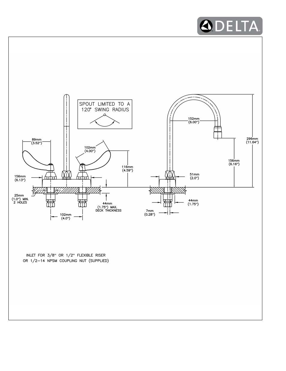 Factory Direct Hardware Delta 27C4934-LS User Manual | Page 2 / 2