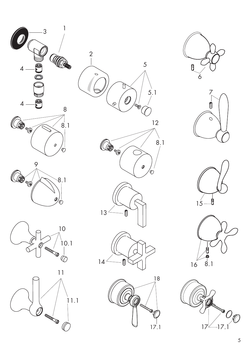Factory Direct Hardware Hansgrohe 39882 Axor Citterio User Manual | Page 5 / 8