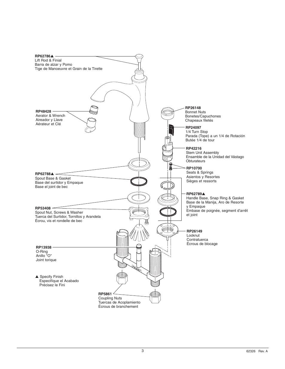 Factory Direct Hardware Brizo 65505LF-LHP User Manual | Page 3 / 8