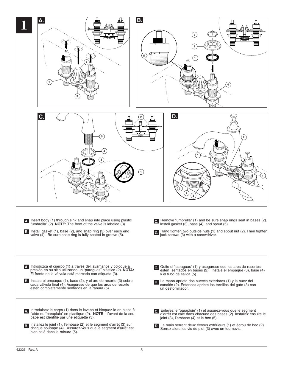 A. b. d | Factory Direct Hardware Brizo 65505LF-LHP User Manual | Page 5 / 8