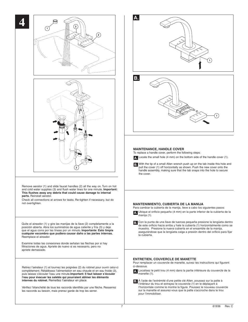 A. b | Factory Direct Hardware Brizo 62972LF Loki User Manual | Page 7 / 8