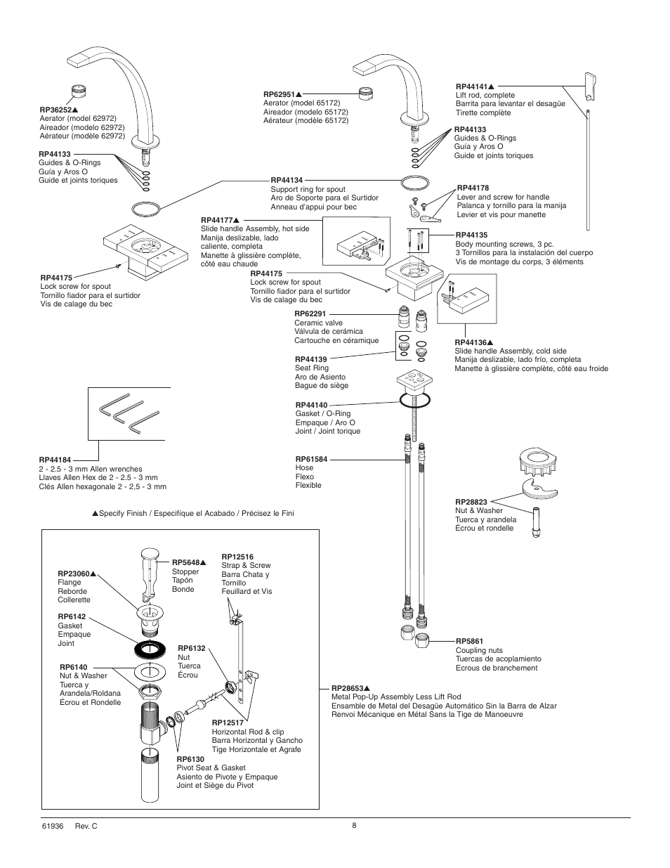 Factory Direct Hardware Brizo 62972LF Loki User Manual | Page 8 / 8