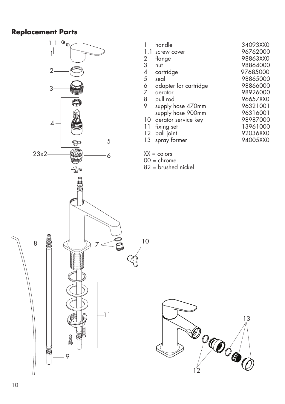 Factory Direct Hardware Hansgrohe 34010 User Manual | Page 10 / 12