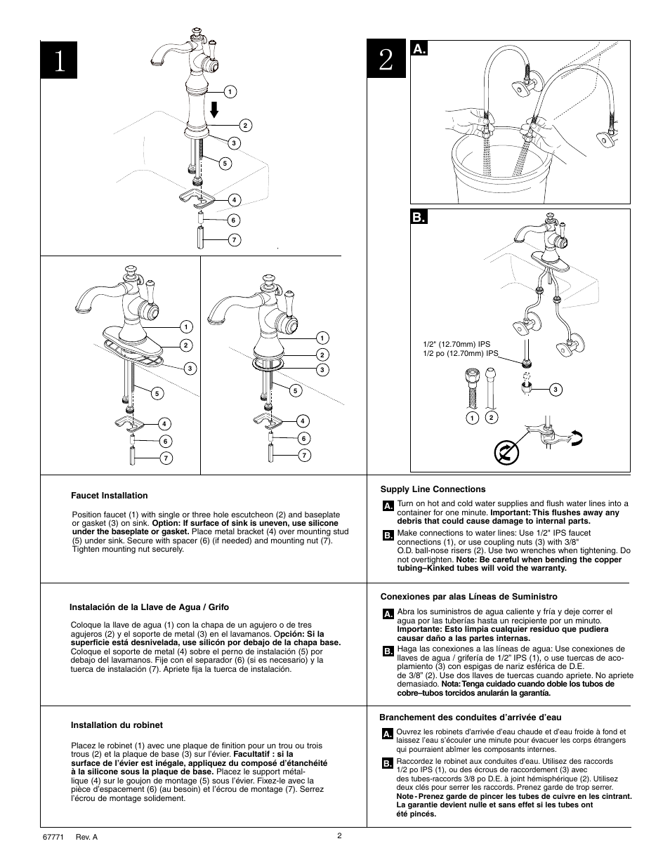 Factory Direct Hardware Delta 797LF User Manual | Page 2 / 6