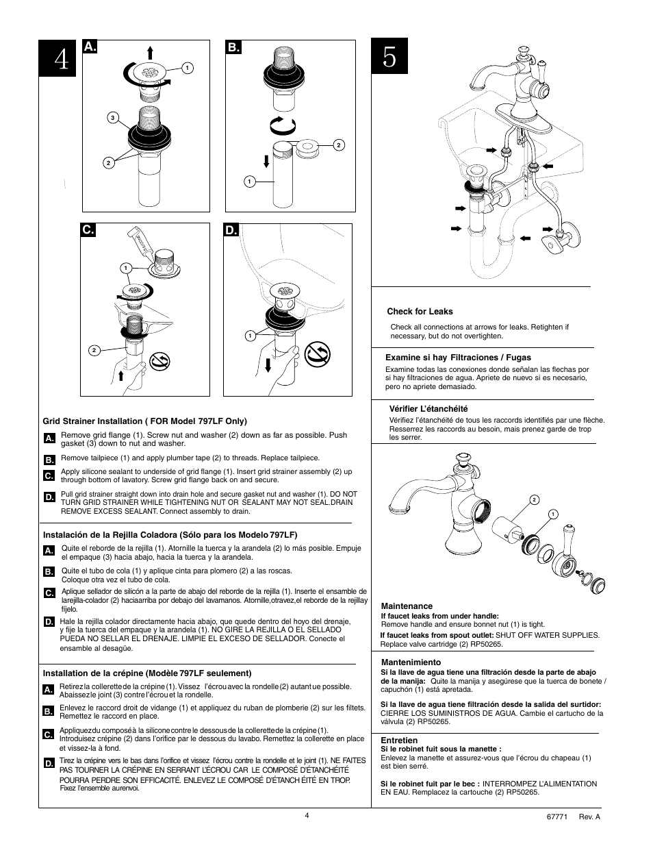 C. d | Factory Direct Hardware Delta 797LF User Manual | Page 4 / 6