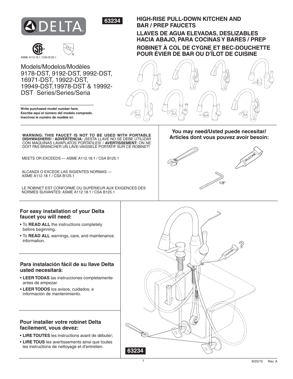 Factory Direct Hardware Delta 9178-DST Leland User Manual | 16 pages