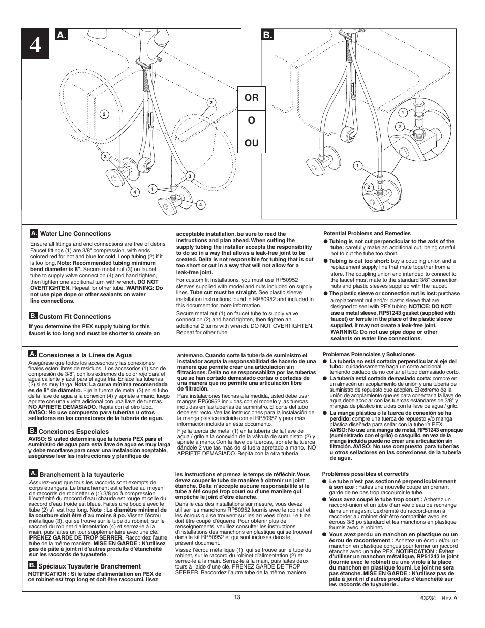 A. b. or o ou | Factory Direct Hardware Delta 9178-DST Leland User Manual | Page 13 / 16