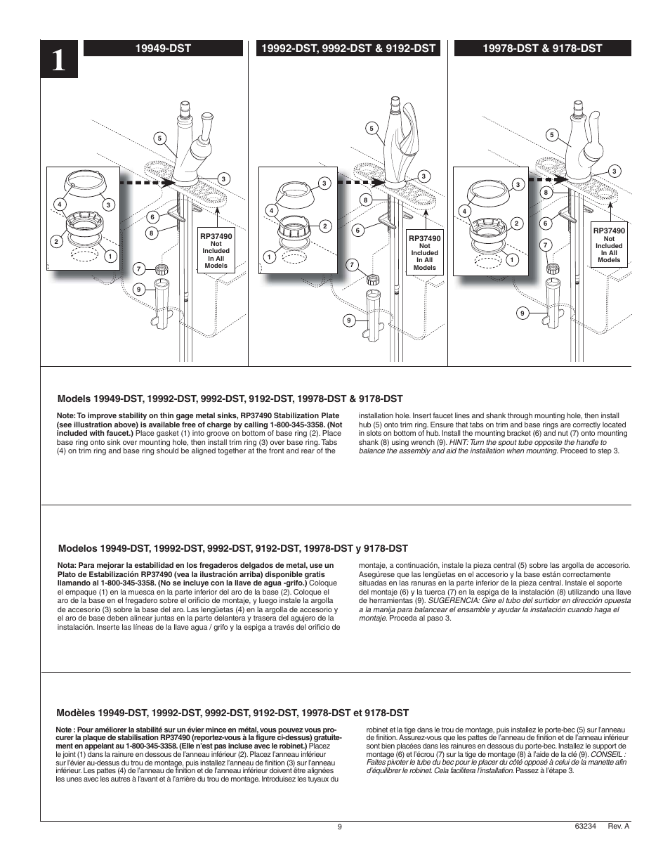 Factory Direct Hardware Delta 9178-DST Leland User Manual | Page 9 / 16