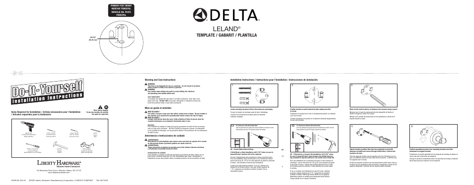 Factory Direct Hardware Delta 77835 Leland User Manual | 2 pages