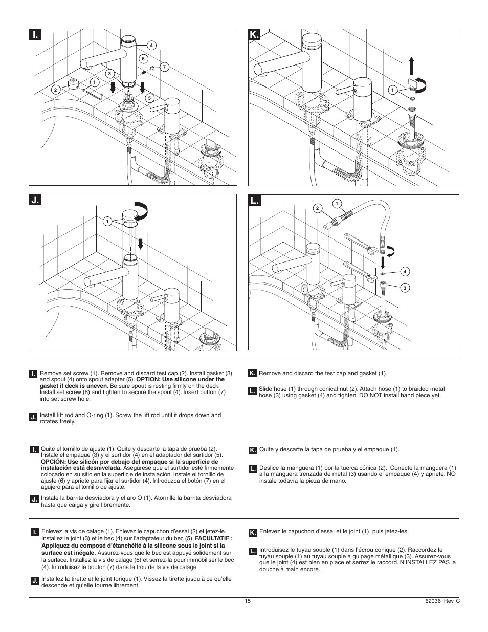 J. i, K. l | Factory Direct Hardware Brizo 67214 Quiessence User Manual | Page 15 / 16