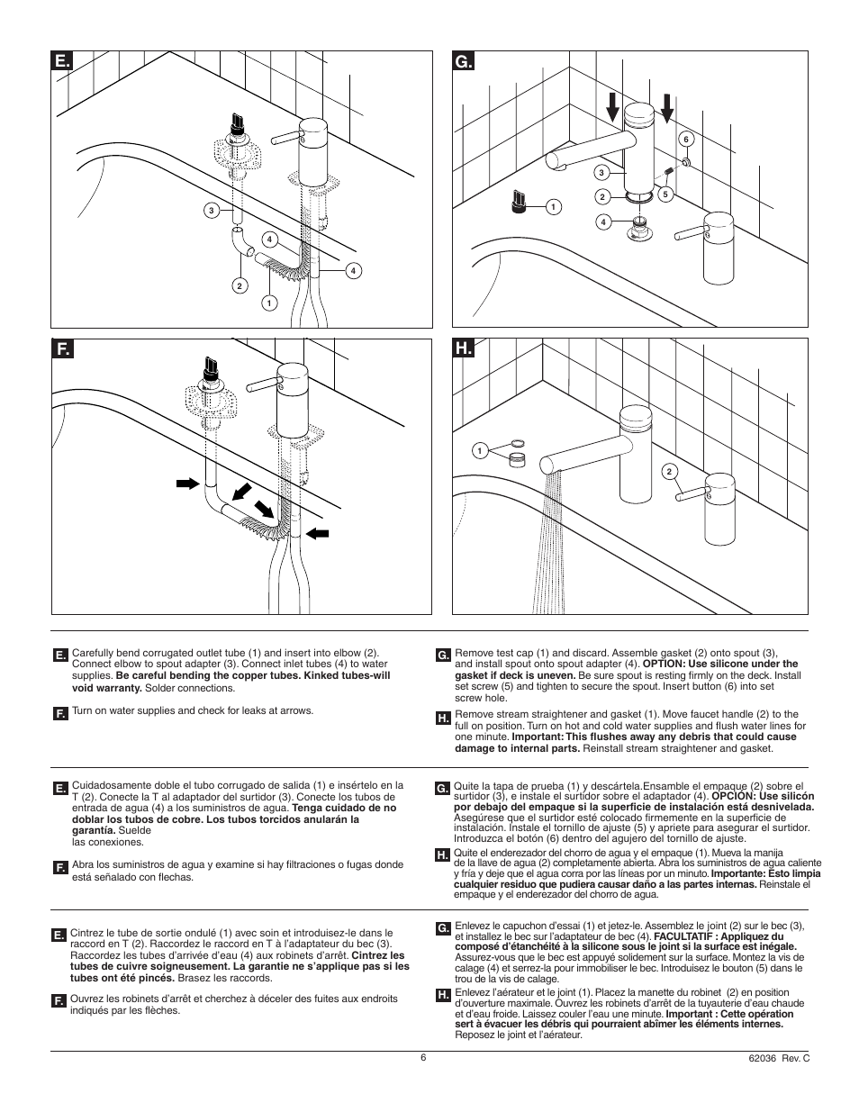 E. f | Factory Direct Hardware Brizo 67214 Quiessence User Manual | Page 6 / 16