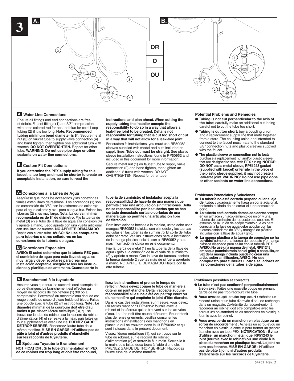 A. b. or o ou | Factory Direct Hardware Delta 579-DST User Manual | Page 5 / 8
