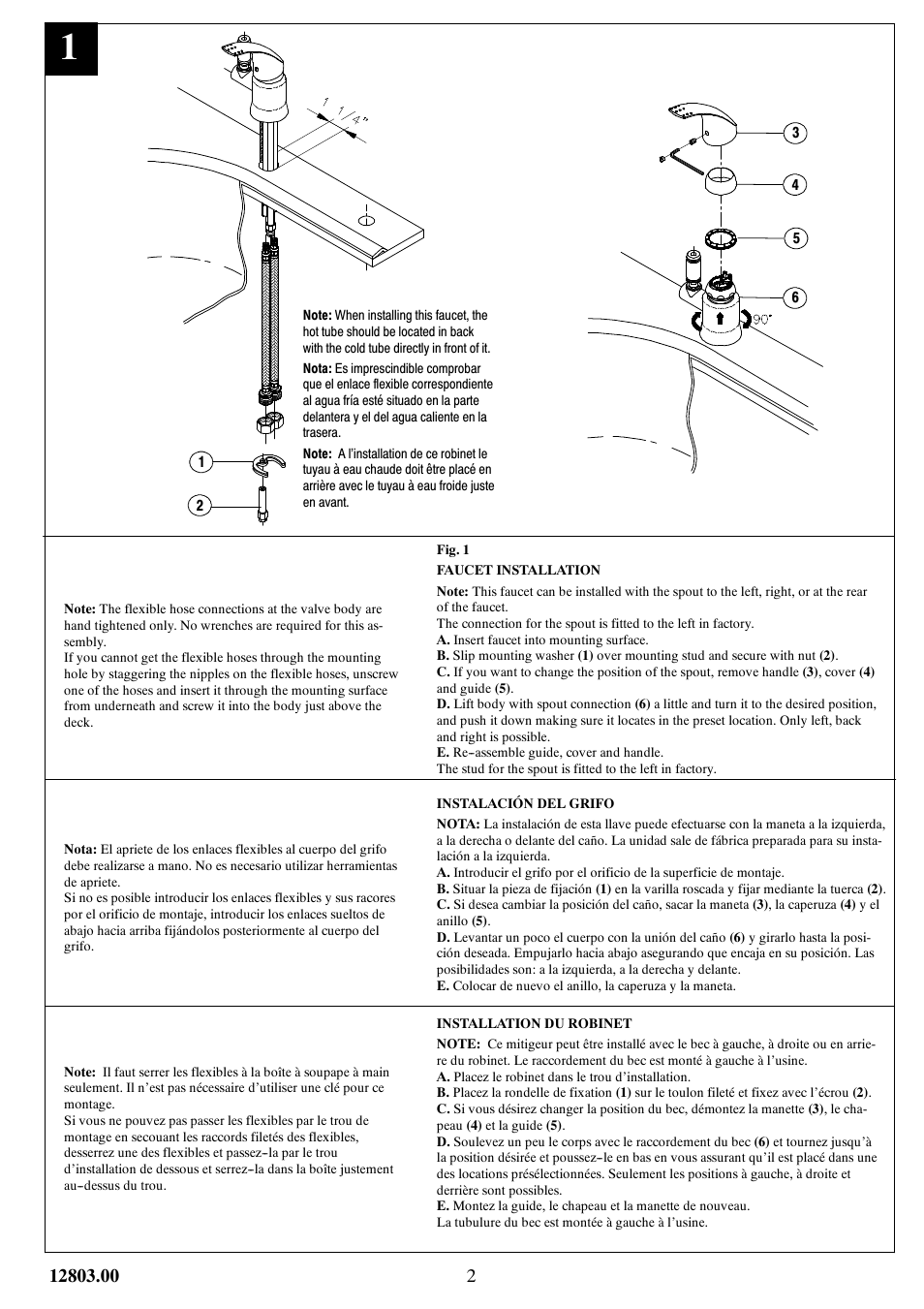 Factory Direct Hardware Brizo 6115080-BN Riviera User Manual | Page 2 / 7