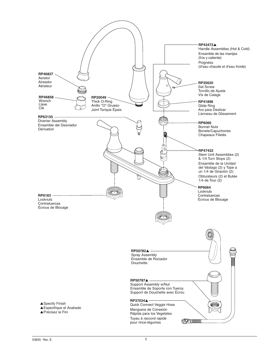Factory Direct Hardware Delta 21902LF Lewiston User Manual | Page 5 / 6