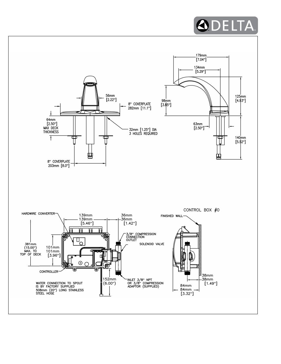 Factory Direct Hardware Delta 592-PLGHDFHW User Manual | Page 2 / 2