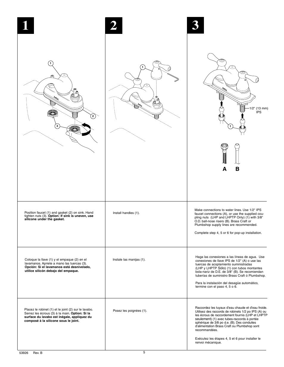 Factory Direct Hardware Delta 2578LF-278 User Manual | Page 5 / 8