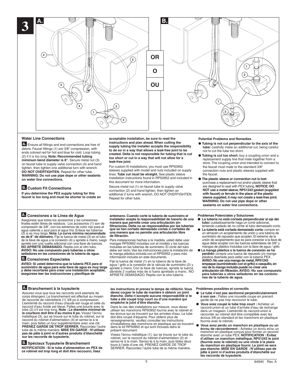 A. b. or o ou | Factory Direct Hardware Delta 467-DST Palo User Manual | Page 5 / 12
