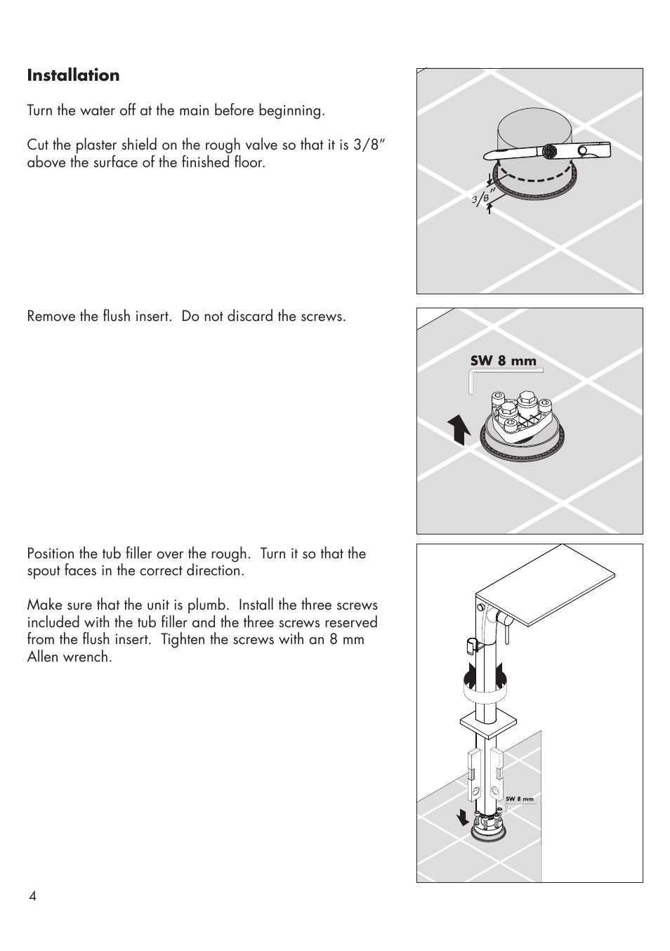 Factory Direct Hardware Hansgrohe 18450001 Axor Massaud User Manual | Page 4 / 12