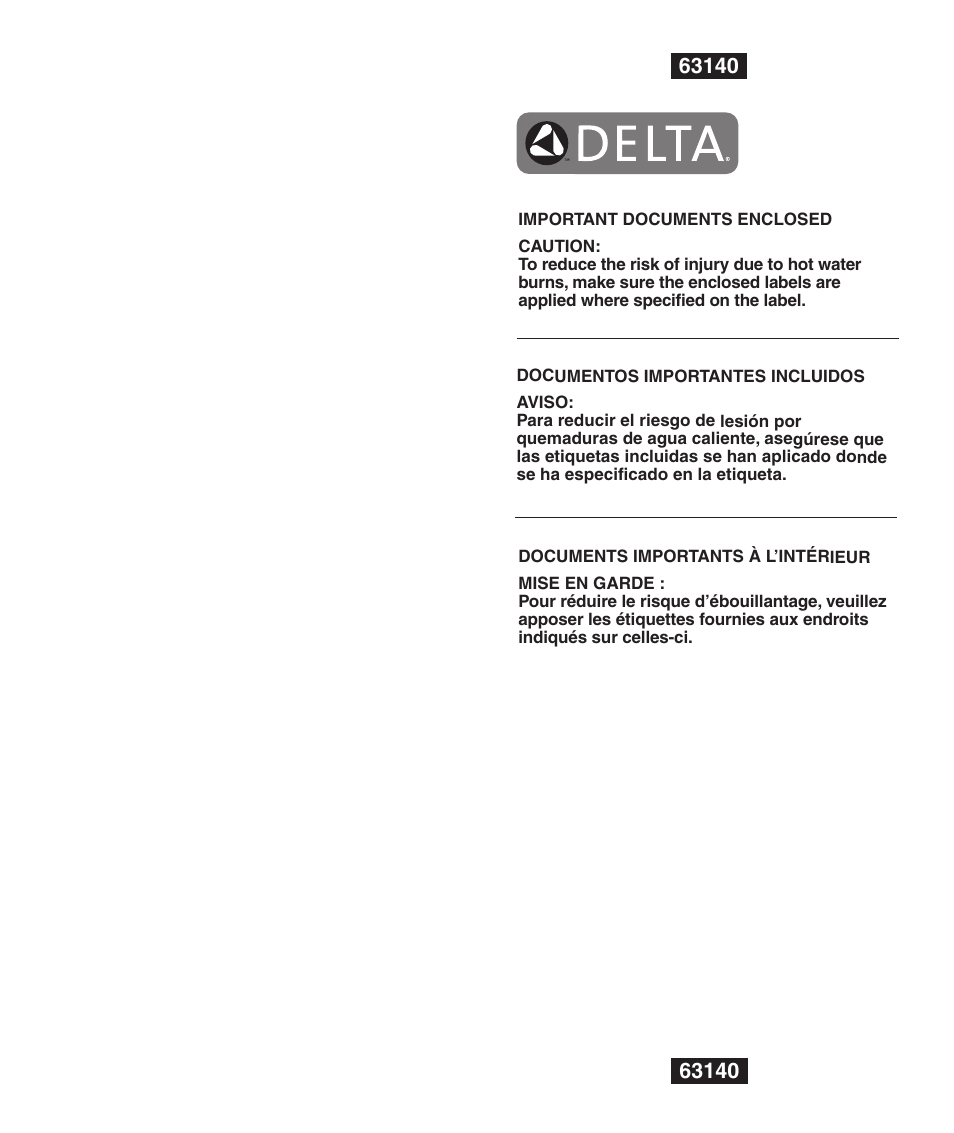 Factory Direct Hardware Delta T14278-H2OLHP User Manual | 34 pages